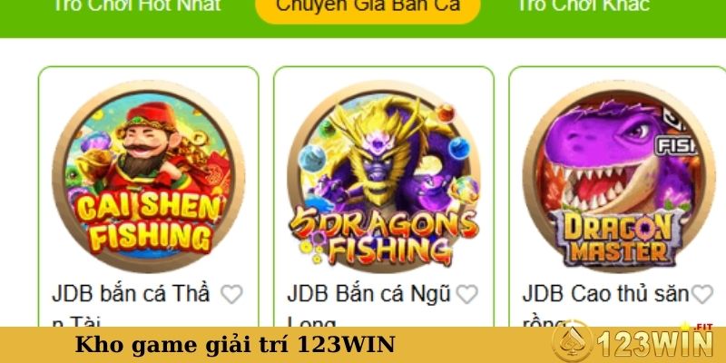 Kho tàng sản phẩm tầm cỡ quốc tế 123WIN