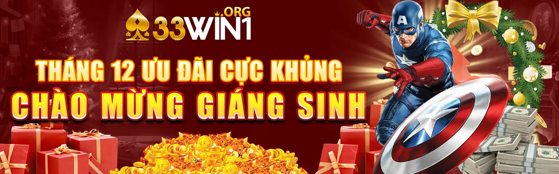banner đón giáng sinh 33win