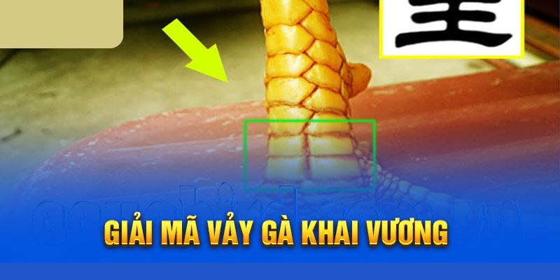 Chỉ dẫn cách nhận biết vảy gà khai vương