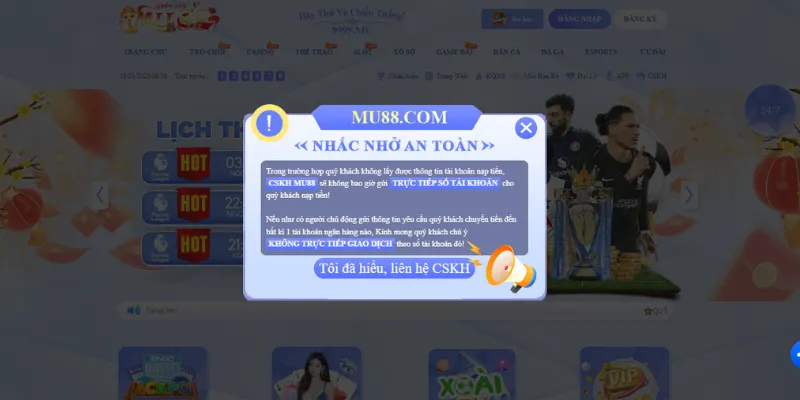 Dịch vụ CSKH được đánh giá trên mức tuyệt vời tại MU88