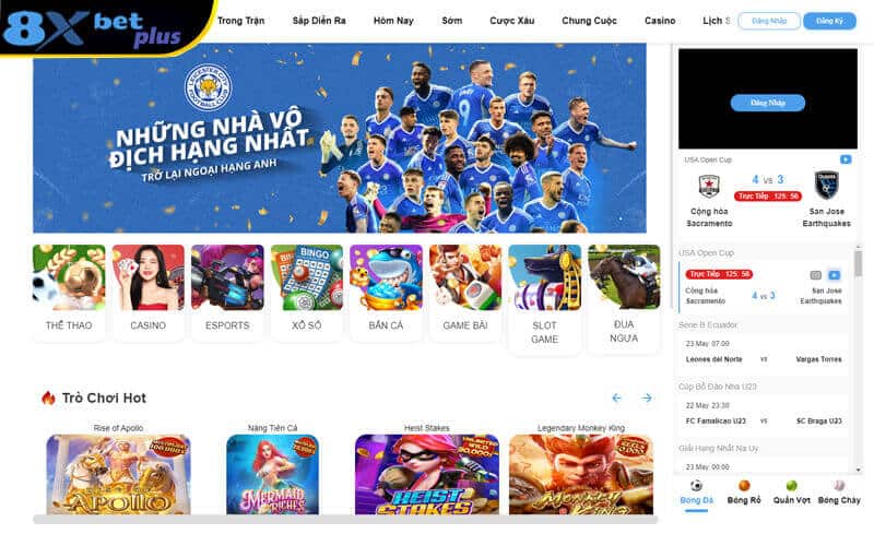 Kho game giải trí vô cùng đa dạng tại 8xbet