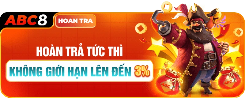 hoàn trả tức thì 3%