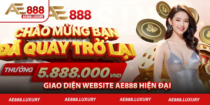 Giao diện AE888 hiện đại