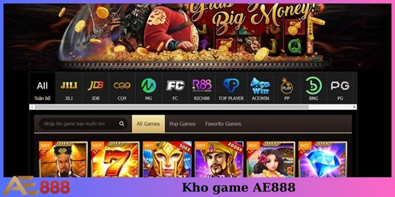Kho tàng sản phẩm AE888 đẳng cấp