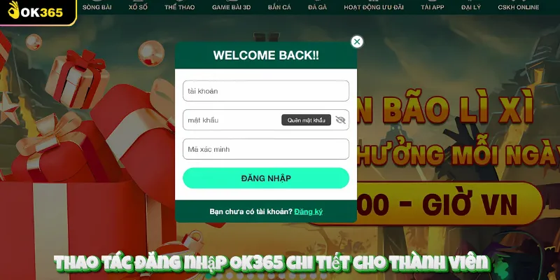 Hướng Dẫn Đăng Nhập OK365.Com Cá Độ Mỗi Ngày