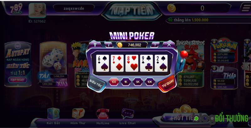 789 Club với kho game bài hiện đại