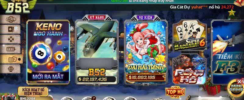 mini game b52club đầy hấp dẫn