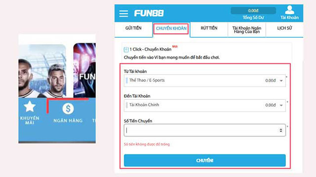 hướng dẫn rút tiền fun88
