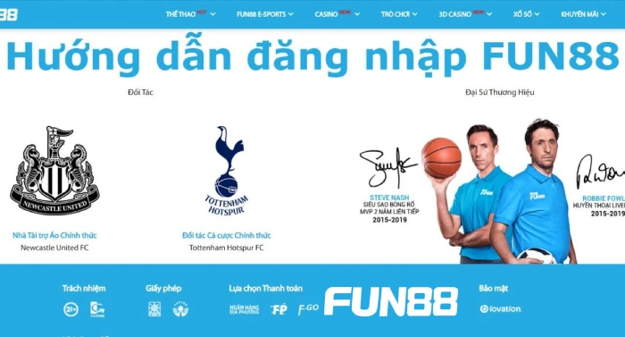 Đăng nhập tài khoản 3 Hướng dẫn đăng nhập Fun88 với thiết bị điện thoại