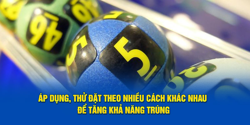 Áp dụng, thử đặt theo nhiều cách khác nhau để tăng khả năng trúng