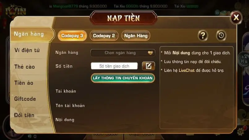 Trang chủ 12 Các bước trải nghiệm cùng sân chơi IWIN