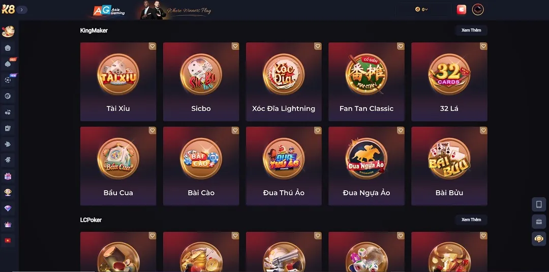 Game Bài K8 - k8.yoga Đa dạng game bài K8 cho game thủ trải nghiệm