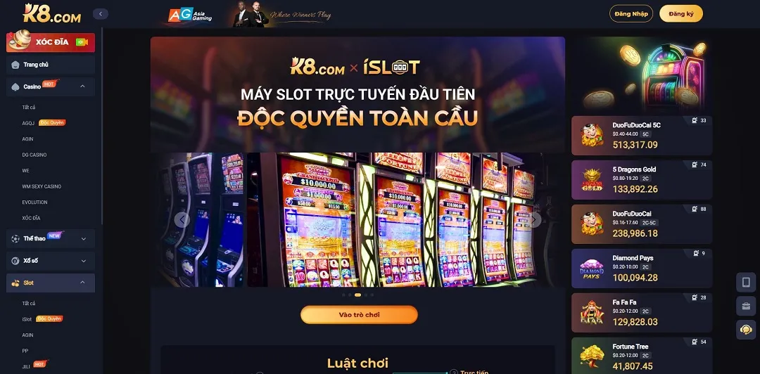 Khám Phá Sảnh Chơi iSlot K8 Trải Nghiệm Cá Cược Độc Quyền - k8.yoga Kho game đa dạng tại iSlot K8
