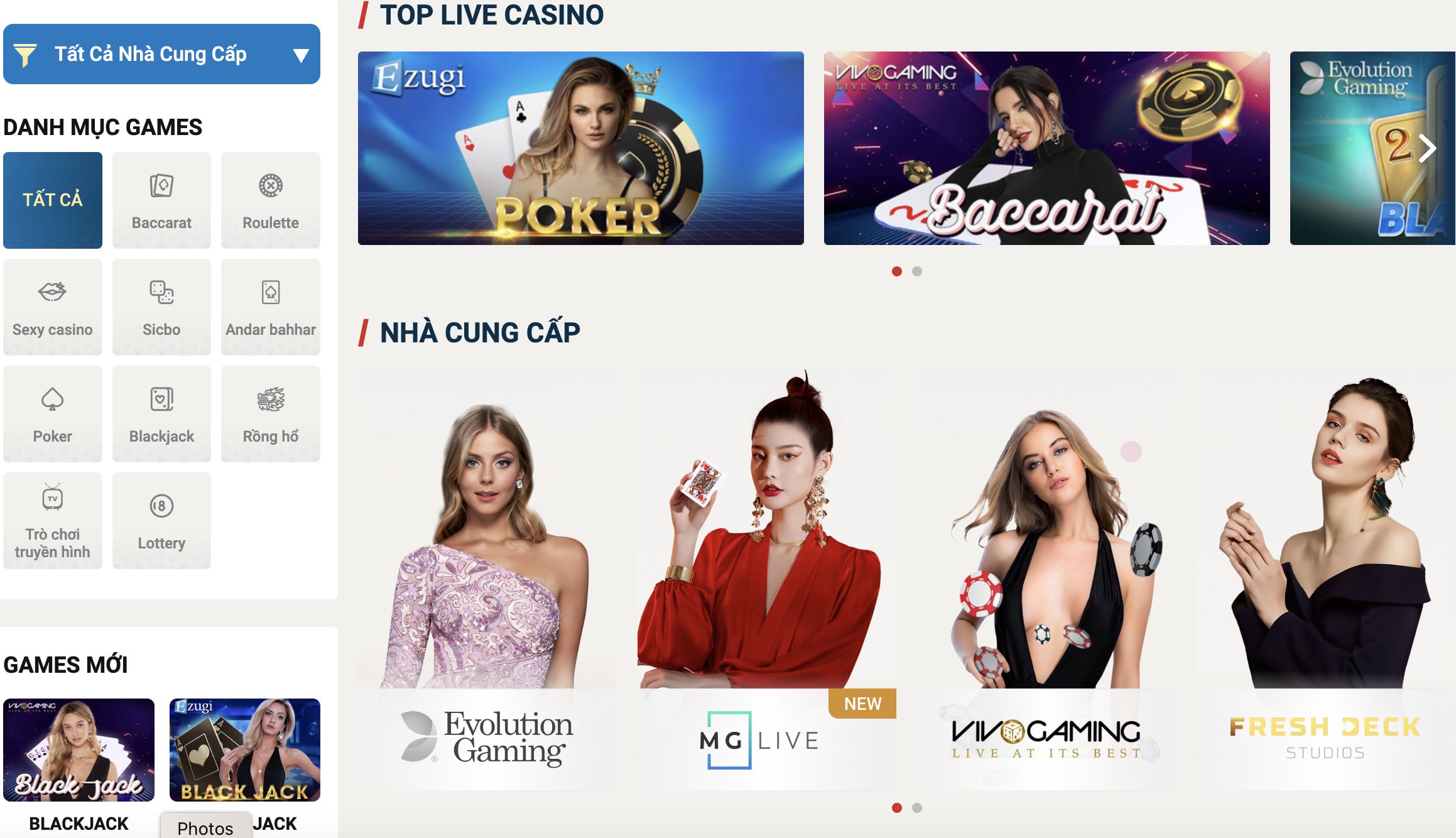 Casino Sin88 hấp dẫn với nhiều thể loại Casino Sin88 hấp dẫn với nhiều thể loại