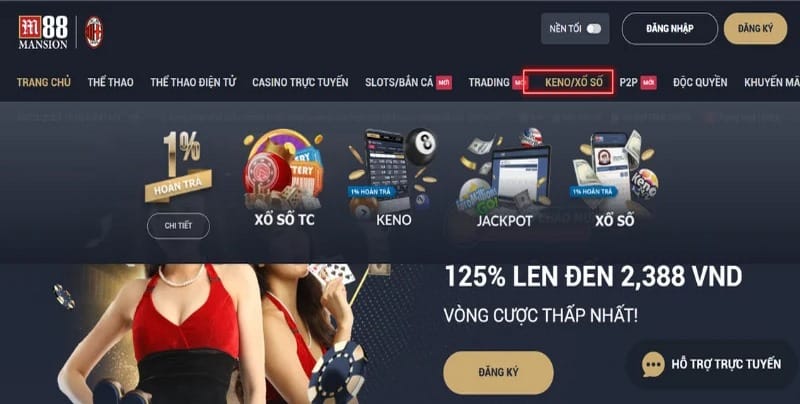 Xổ số - Lô đề M88