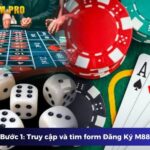 Bước 1: Truy cập và tìm form Đăng Ký M88