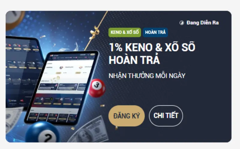 Khuyến mãi keno/xổ số M88