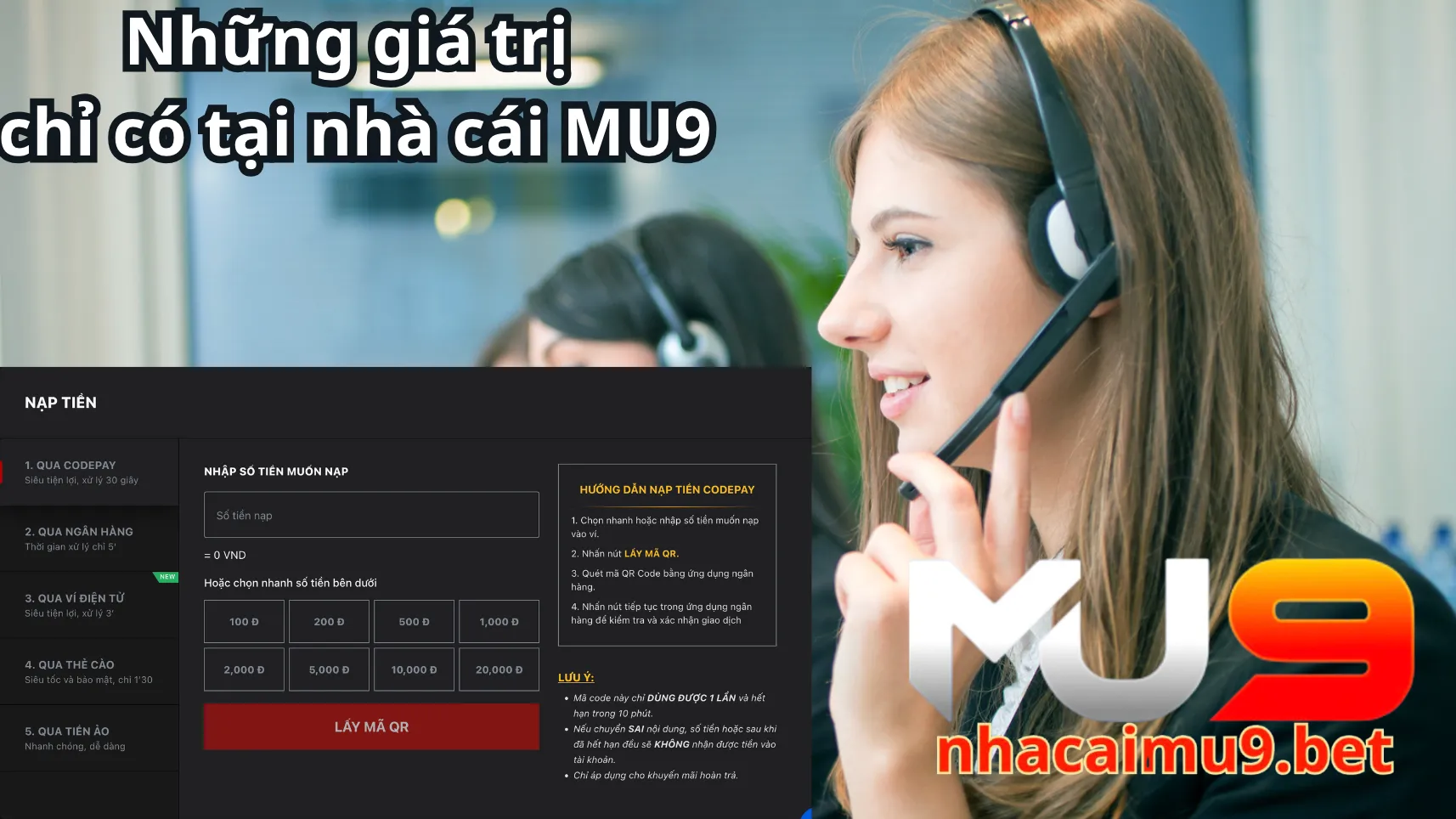 Những giá trị chỉ có tại nhà cái MU9 Những giá trị chỉ có tại nhà cái MU9