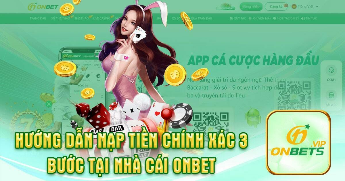 hướng dẫn nạp tiền on bet