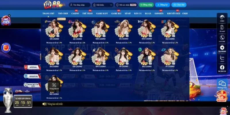 Đặt cược và giành chiến thắng với DG Live