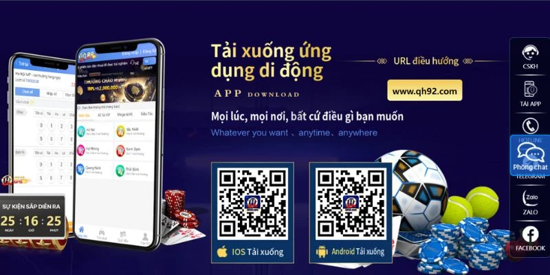 App QH88 phù hợp với tất cả loại máy