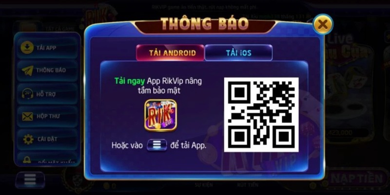 Download app Rikvip bằng vài bước đơn giản