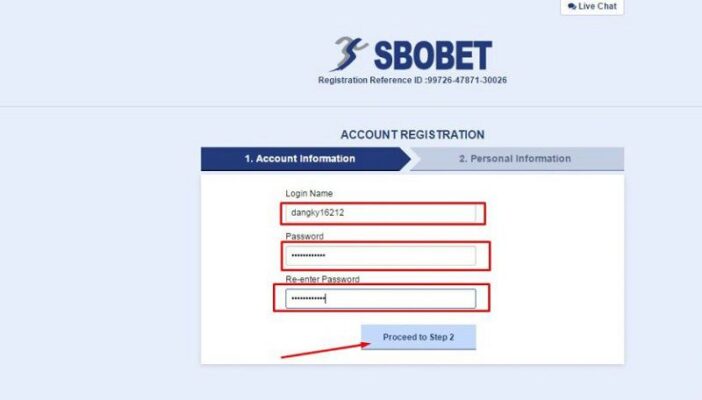 Đăng kí ngay tại nhà cái SBOBET