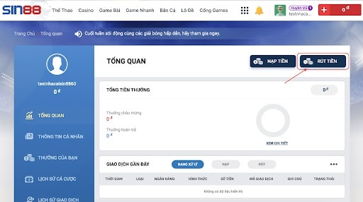 Rút tiền Sin88