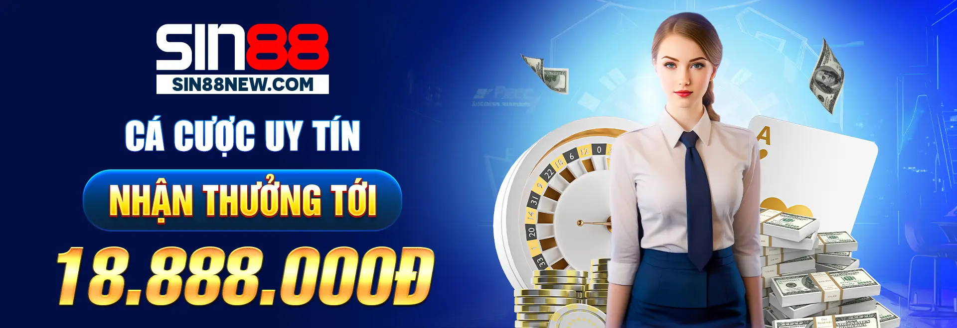 Nhà cái Sin88 có nhiều ưu đãi hot