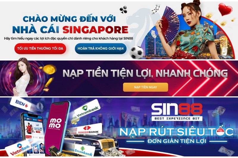 Giao dịch tiện lợi nhanh chóng tại Sin88