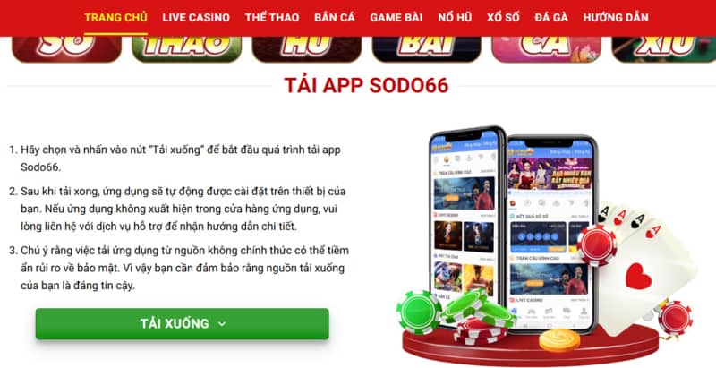 App game với nhiều tính năng nổi bật