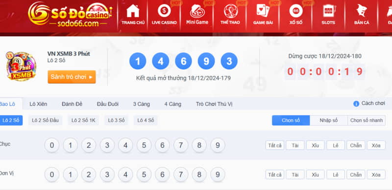 Cược lô đề trực tuyến nhận thưởng cạnh tranh