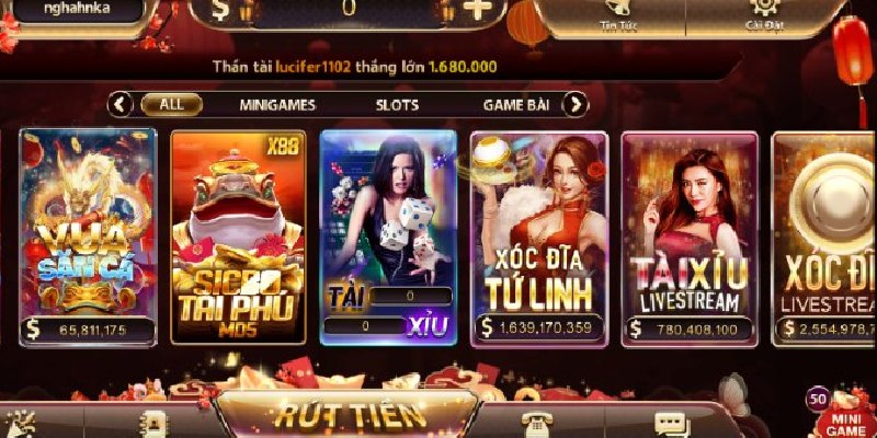 Khám phá kho game khổng lồ của Sunwin
