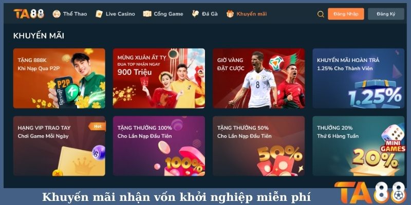 Khuyến mãi nhận vốn khởi nghiệp miễn phí