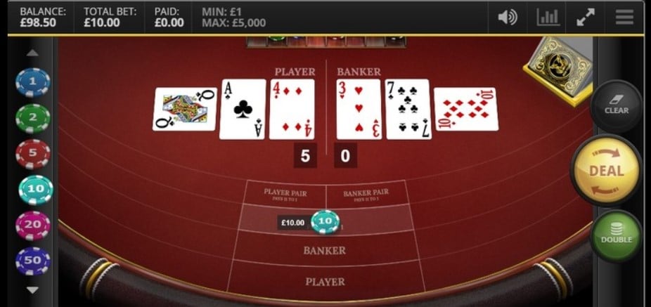 Các thuật ngữ Baccarat chỉ cửa cược