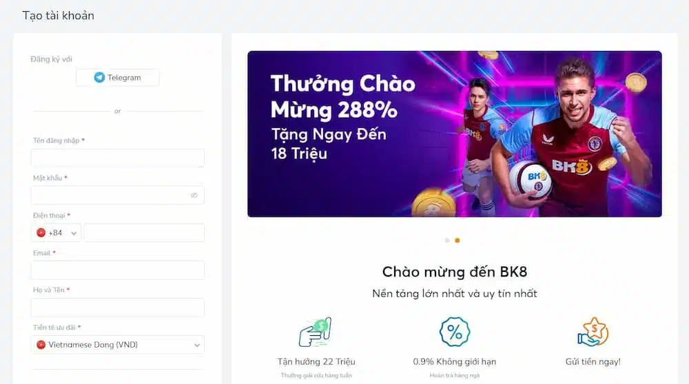 Đăng ký tài khoản
