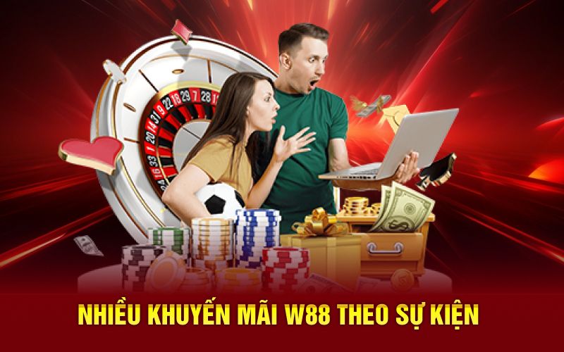 Nhiều khuyến mãi W88 theo sự kiện