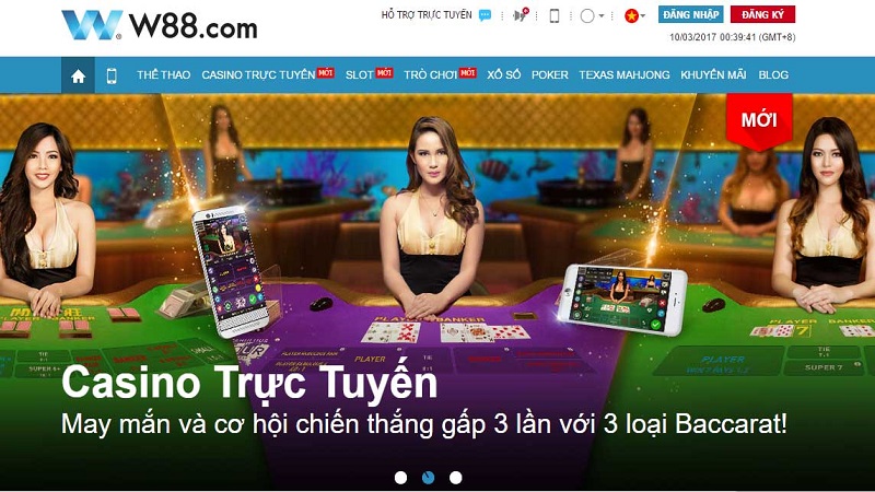 Trang chủ web cá cược uy tín W88vn