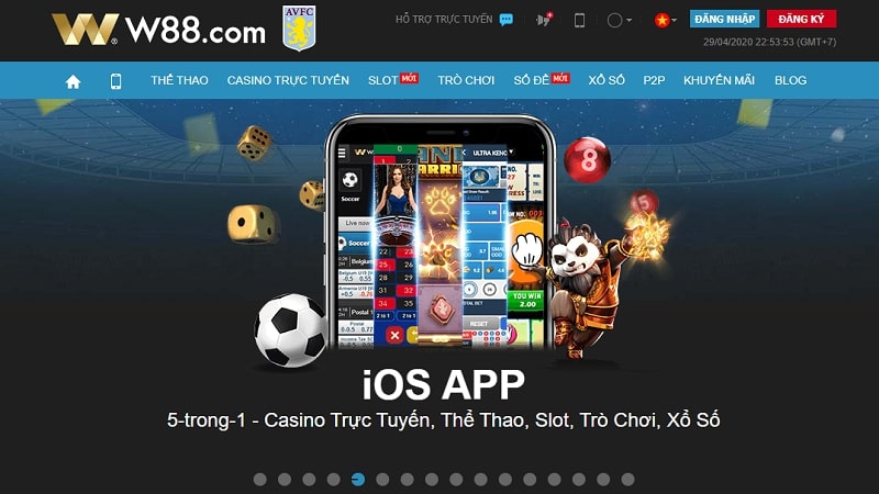 W88yes hỗ trợ chơi tốt trên điện thoại