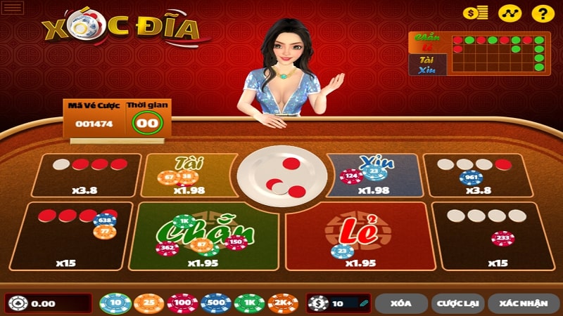 Bảng đặt cược xóc đĩa online trên W88