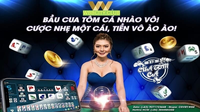 Bầu cua tôm cá online đổi thưởng tại nhà cái W88